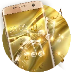 Logo of Gold Silk Glitter Theme Dynamic Luxury music android Application 